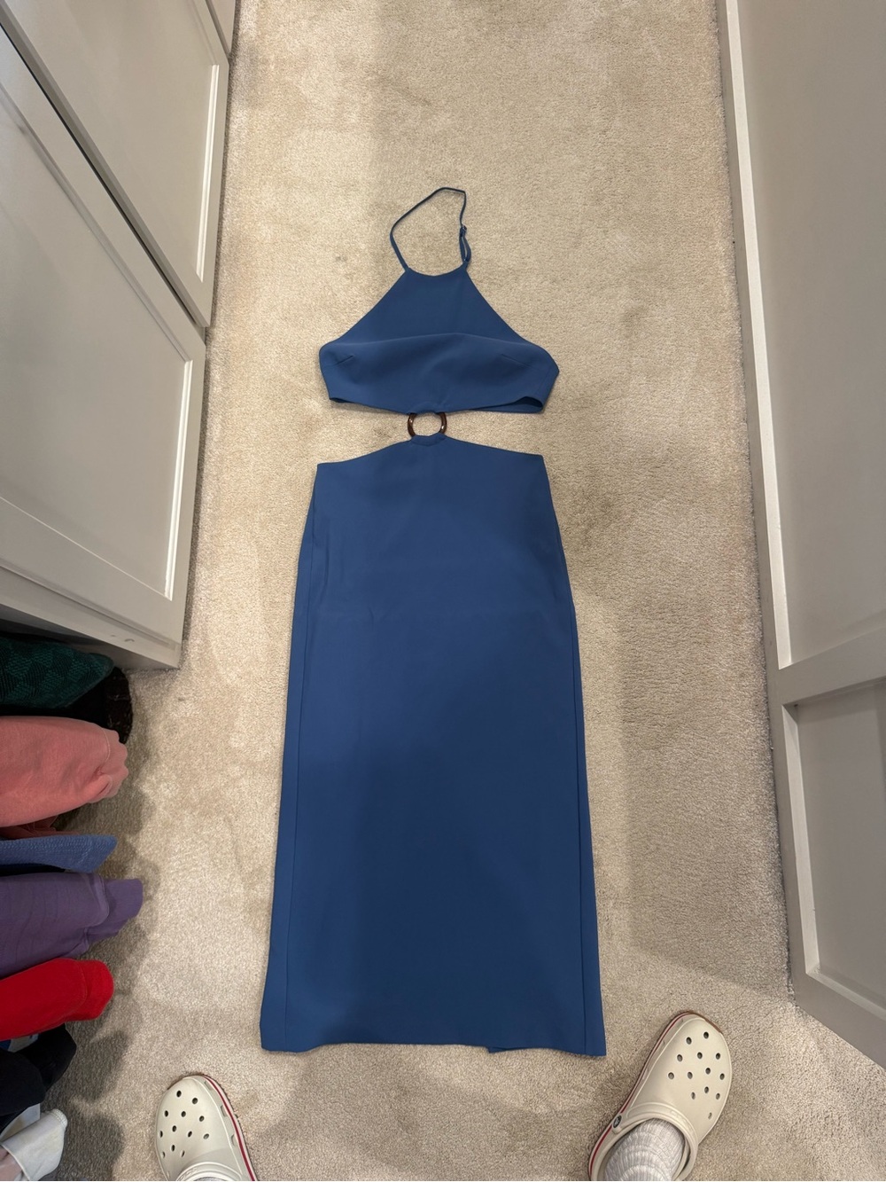Zara Periwinkle Halter Two-Piece Set
